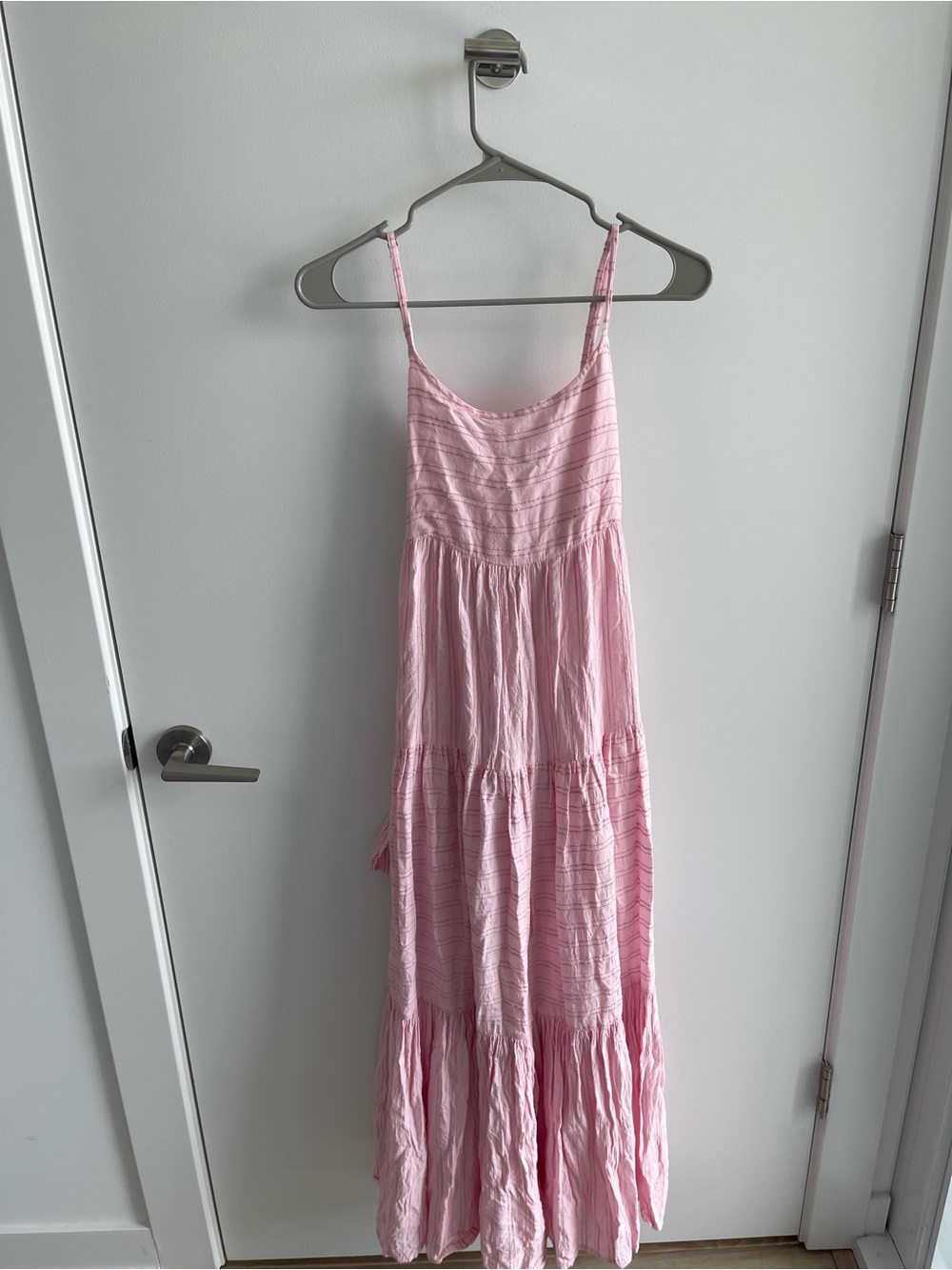 L*SPACE Santorini Light Pink Tie-Back Maxi Dress - Picture 2 of 8